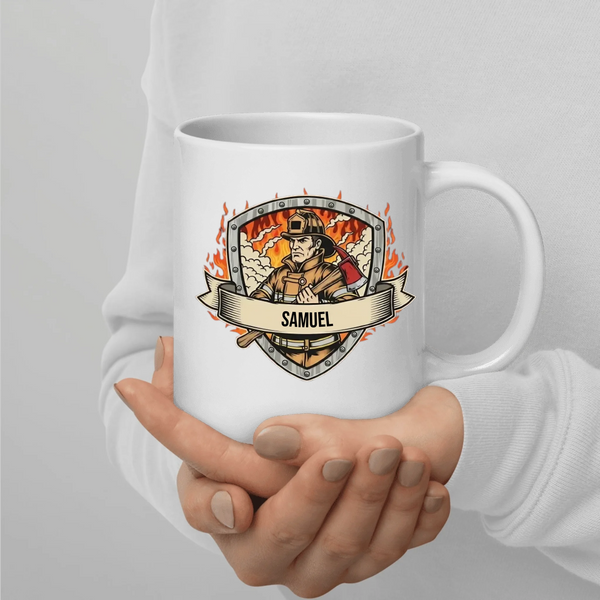 Tasse "Firefighter mit Axt"